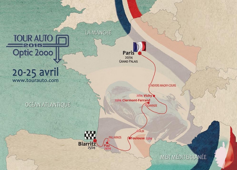 Tour Auto 2015 : le parcours révélé