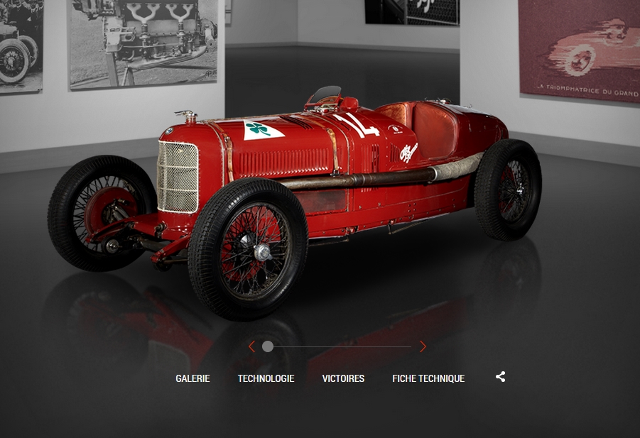 Musée virtuel pour Alfa Roméo