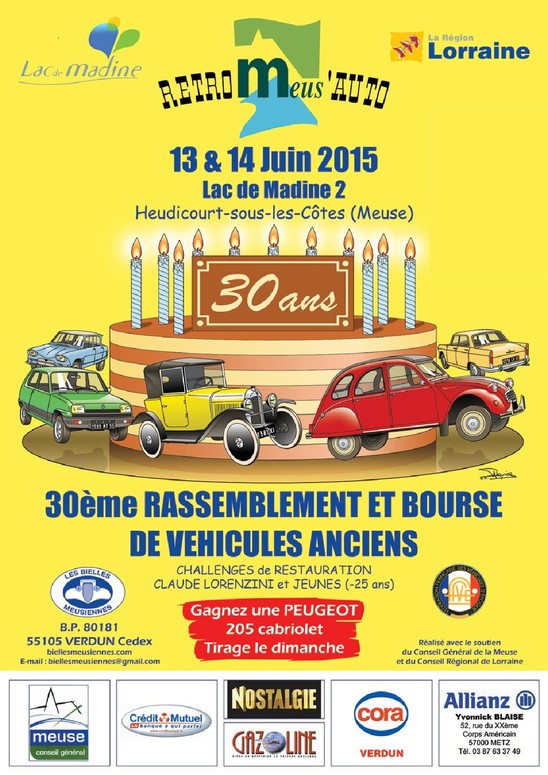 Rétro Meus&rsquo;Auto : RDV au Lac de Madine