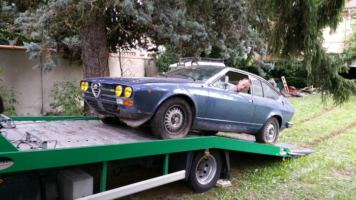 Sortie de Grange : Alfa Romeo Alfetta GTV 2.0 partie 2