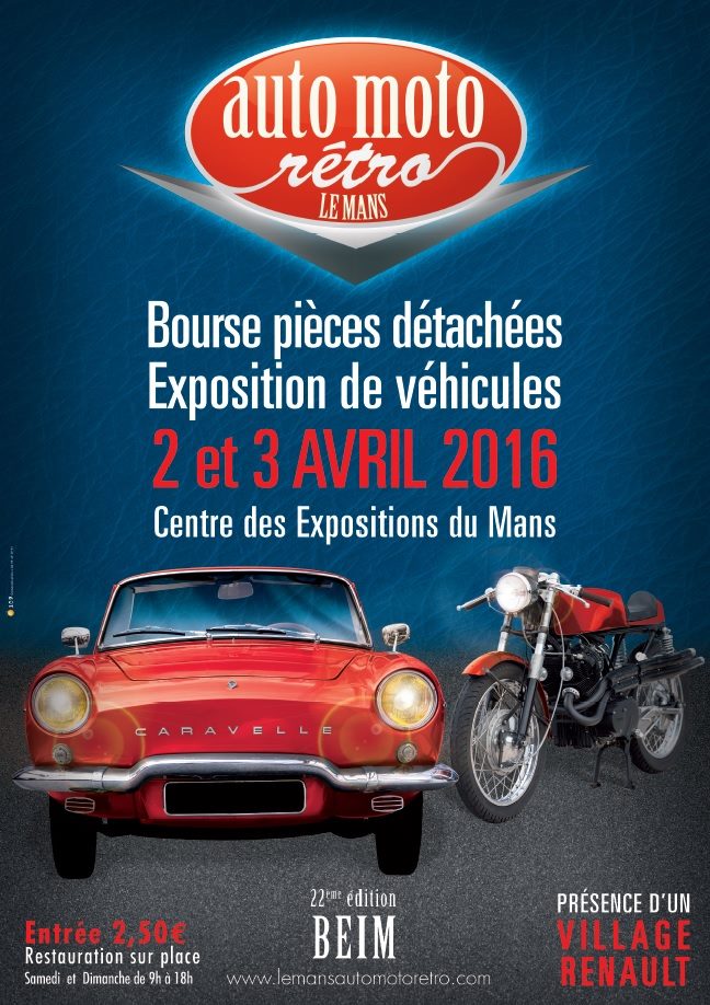 Auto Moto Rétro Le Mans 2016