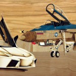 Le duel et laffrontement Marqueterie 60X20 cm- Christophe Thurnherr