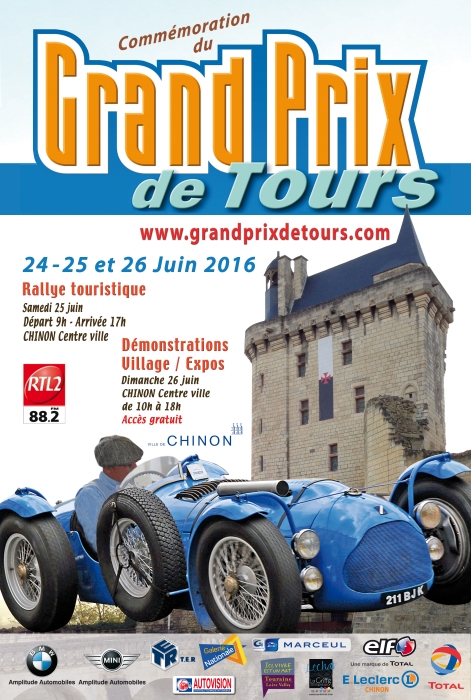 Le Grand Prix de Tours, à Chinon pour un super programme