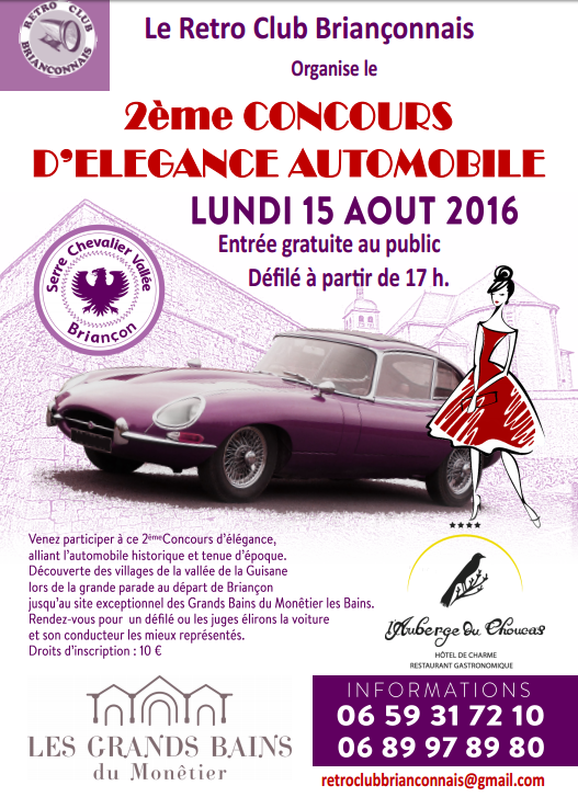 Le Concours d&rsquo;Elegance de Monêtier les Bains pour un beau 15 Août