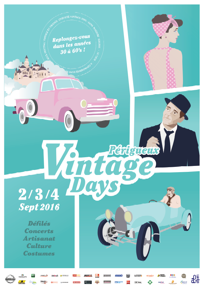 Périgueux Vintage Days, début Septembre, place au rétro !