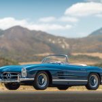 RM Auctions Sothebys à Monterey Mercedes Benz 300 SL Roadster Bleu- RM Auctions Sotheby's de Monterey