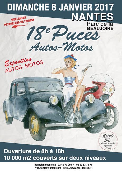 Prêts pour les 18e Puces Auto Moto de la Beaujoire ?