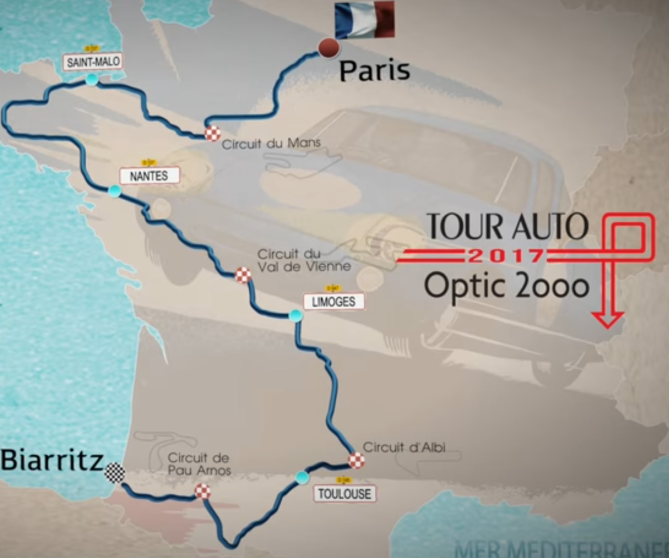 Le Parcours du Tour Auto 2017 est dévoilé et on connaît les premiers engagés