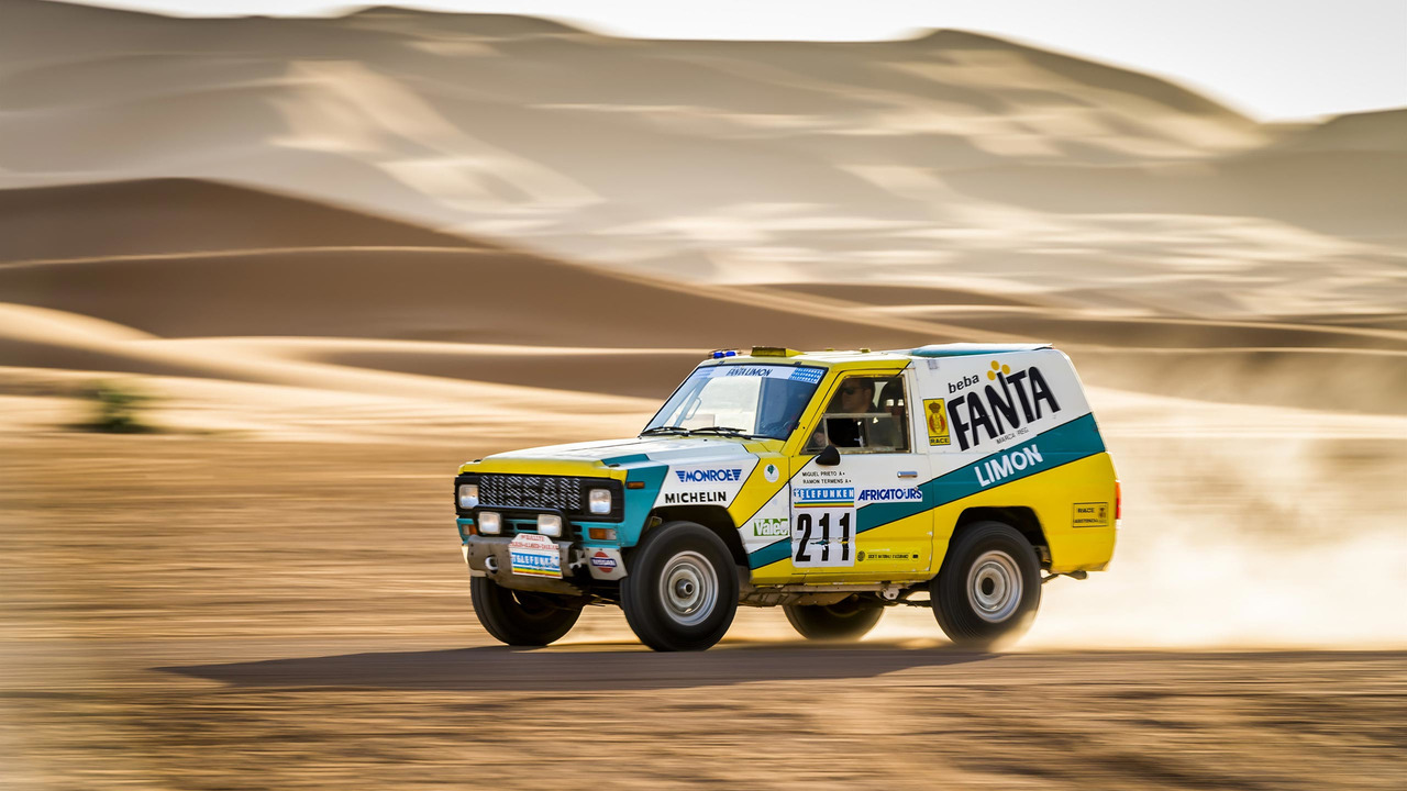 Un Patrol Fanta Limon du Dakar 1987 restauré par des employés de Nissan