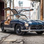 RM Sothebys à Amelia Island Mercedes Benz 300 SL Gullwing Blue-