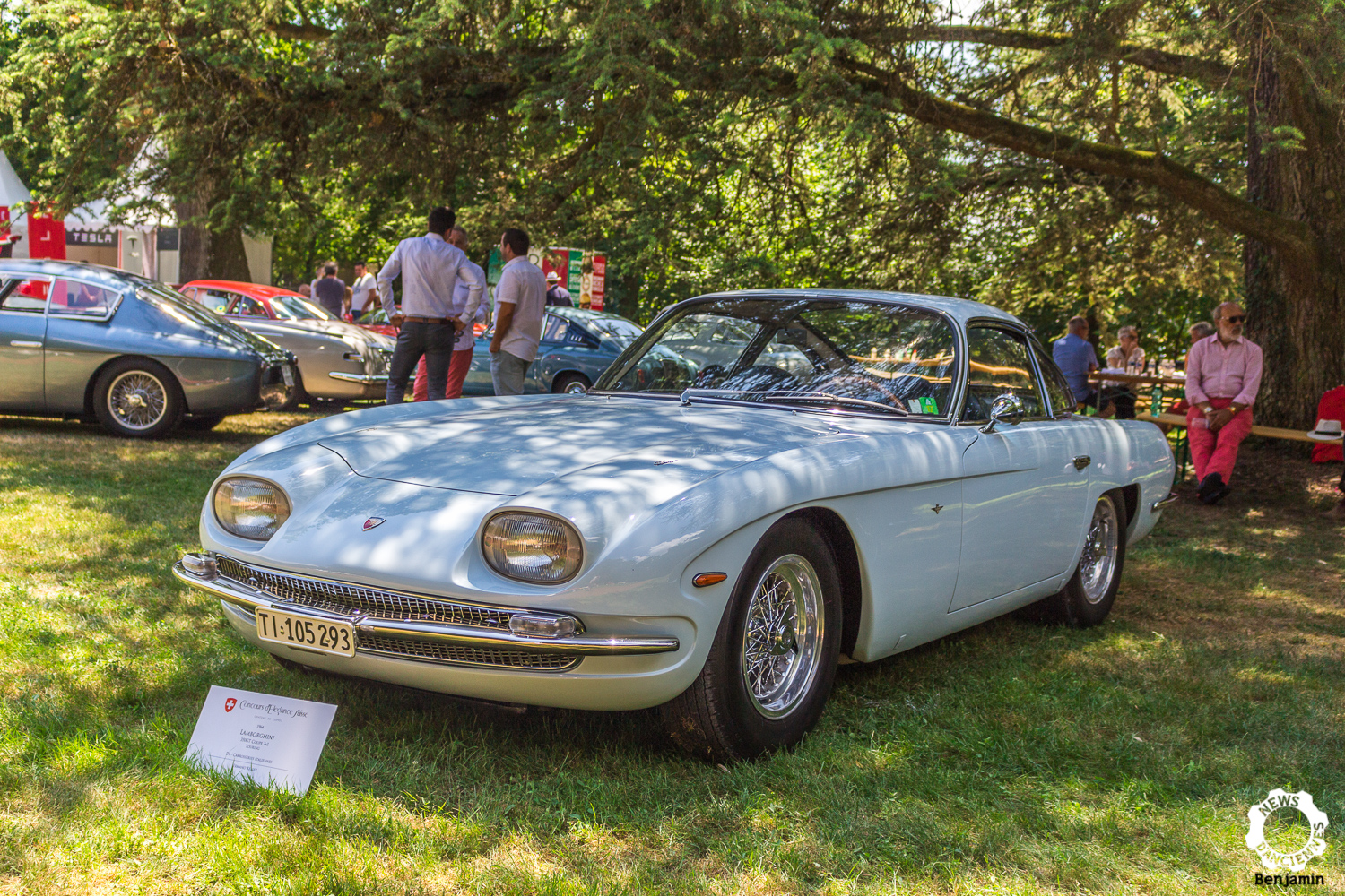 A Coppet, on a croisé une Lamborghini 350 GT extraordinaire