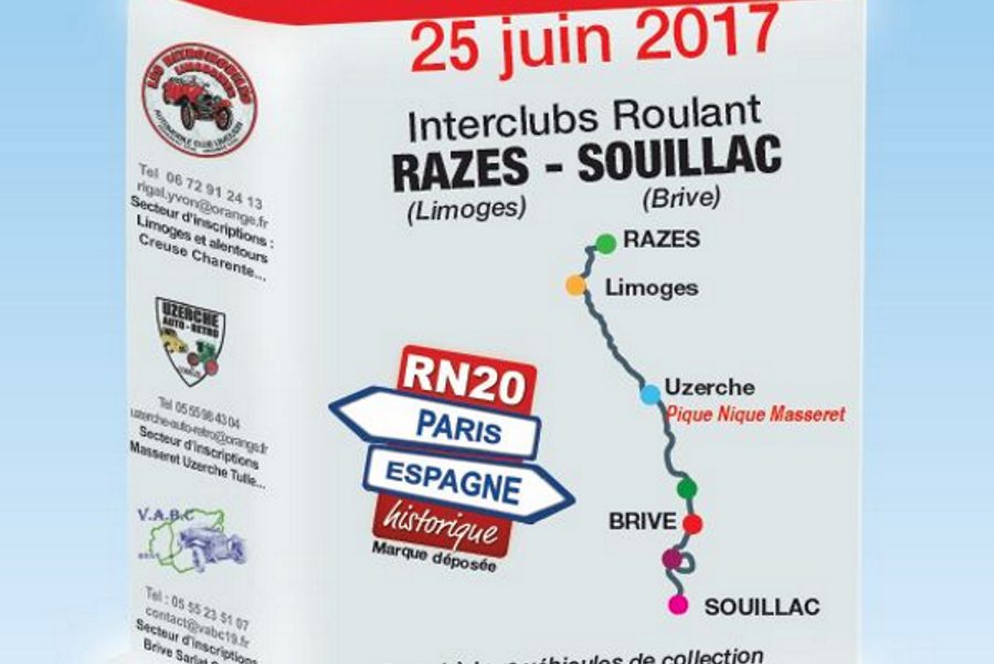 Route des Vacances et Bouchon d&rsquo;Uzerches pour la RN20 Historique 2017