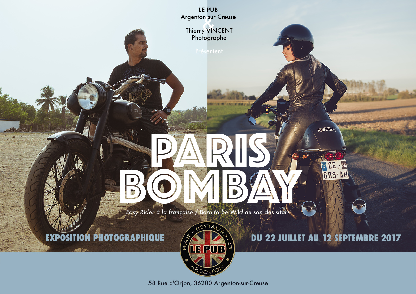 Les motos et les motards s&rsquo;exposent dans les photos de Thierry Vincent
