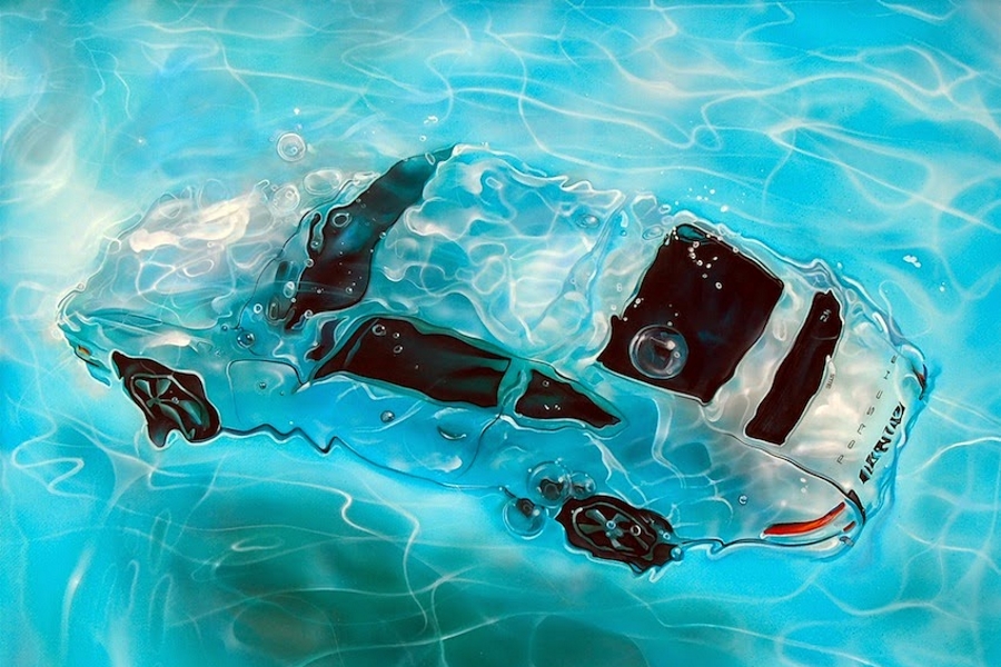 L&rsquo;hyperréalisme et le bleu des peintures de Marcello Petisci
