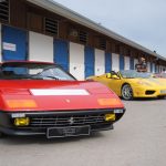 Ferrari sortant des Box 1- Concours d’Élégance de la Baule