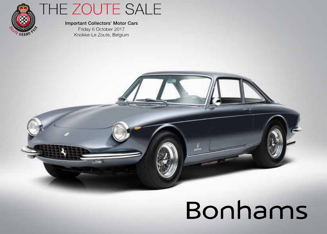 Petit Catalogue mais Quelques belles autos pour la Zoute Sale 2017 de Bonhams