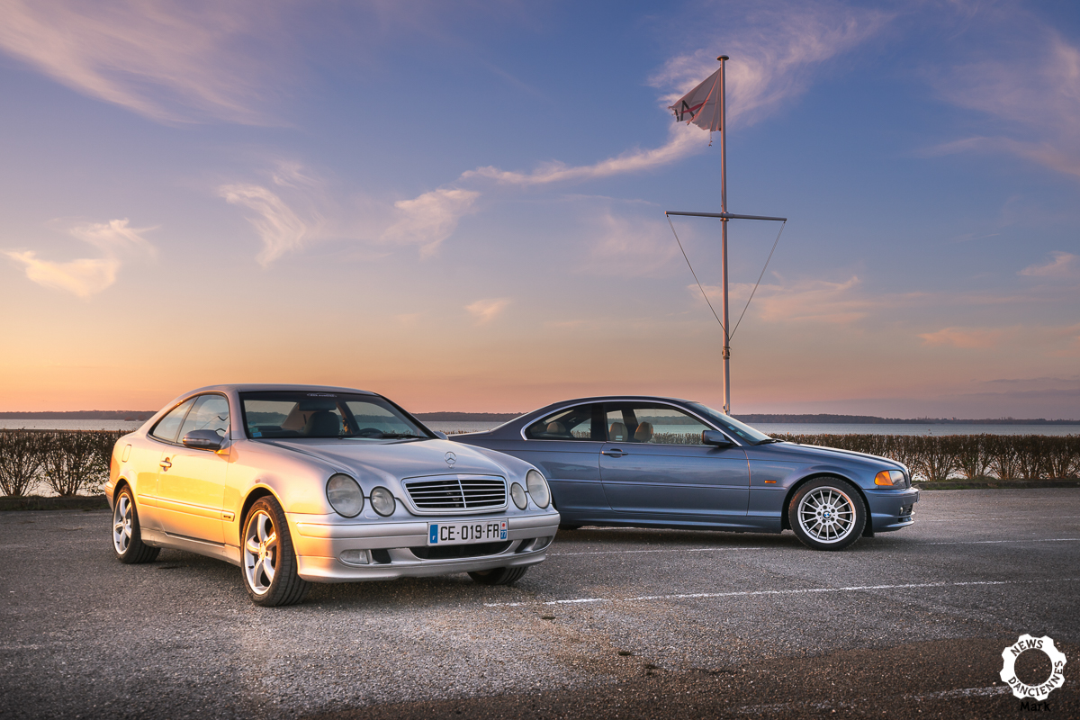 Match BMW 328 cia E46 vs Mercedes CLK 320 : futures collectors ?