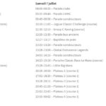 Le Mans Classic 2018 horaires des courses- Le Mans Classic 2018