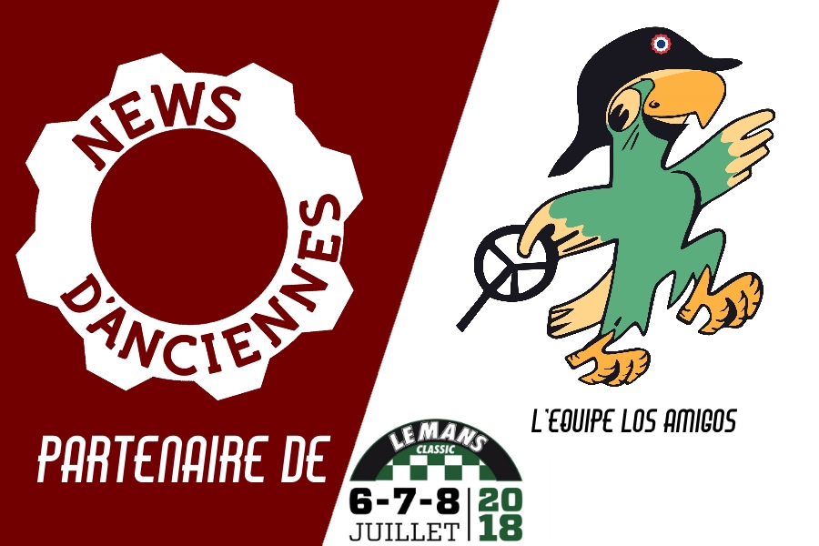News d&rsquo;Anciennes Partenaire de l&rsquo;Equipe Los Amigos pour Le Mans Classic 2018
