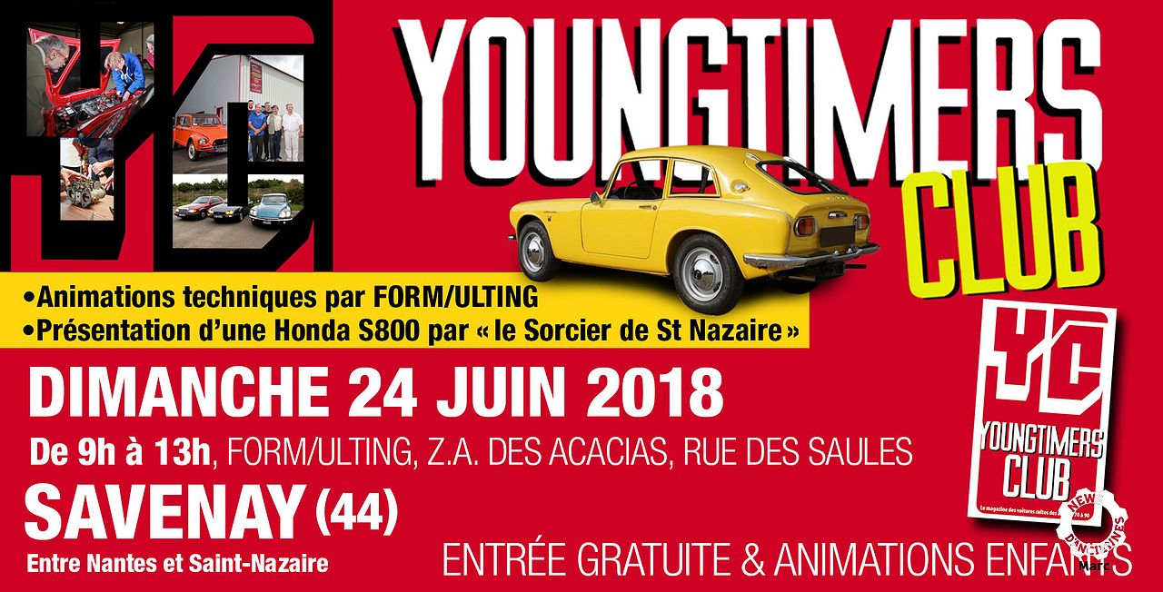 – MÉCANIQUE – TECHNIQUE ET EXPO YOUNGTIMERS – FORMULTING SAVENAY JUIN 2018 – de Marc Newsdanciennes –