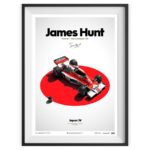 Unique limited poster McLaren Hunt japan 1976 1-
