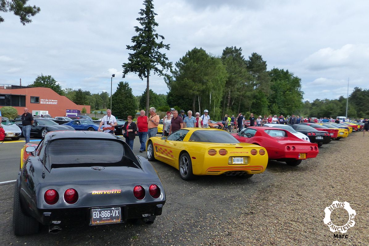 Le Virage de Mulsanne 2018 accueillait une légende des 24 heures, La Chevrolet Corvette