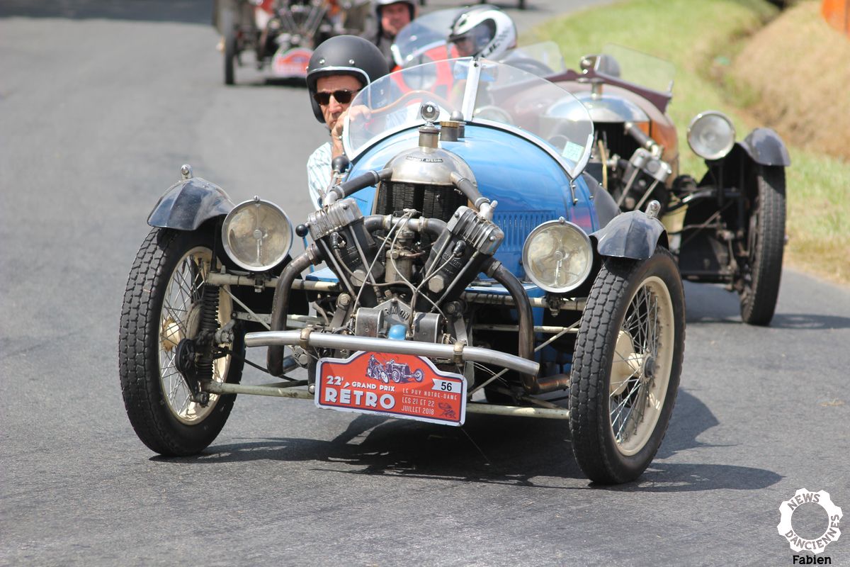 Le Grand Prix Rétro du Puy Notre Dame 2018, fête mécanique sous le soleil