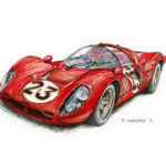 Paul Chenard 1967 Ferrari 330 P3 4- Paul Chenard