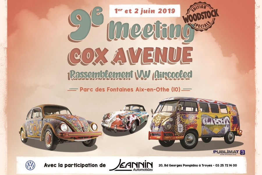 Cox Avenue 2019 : les VWs et Woodstock s&rsquo;installeront dans le pays d&rsquo;Othe