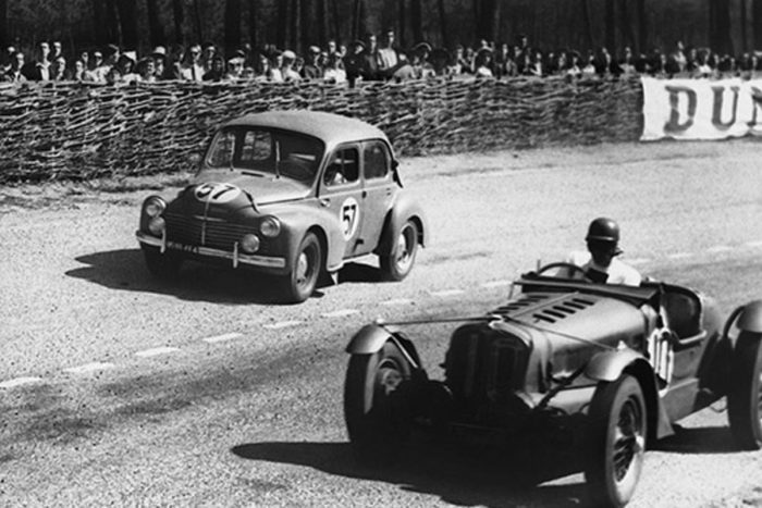 Renault 4CV au Mans 1949 Pinterest couverture- Renault 4CV