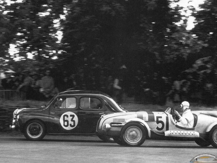 Renault 4CV au Mans 1950 les 24heures.fr-