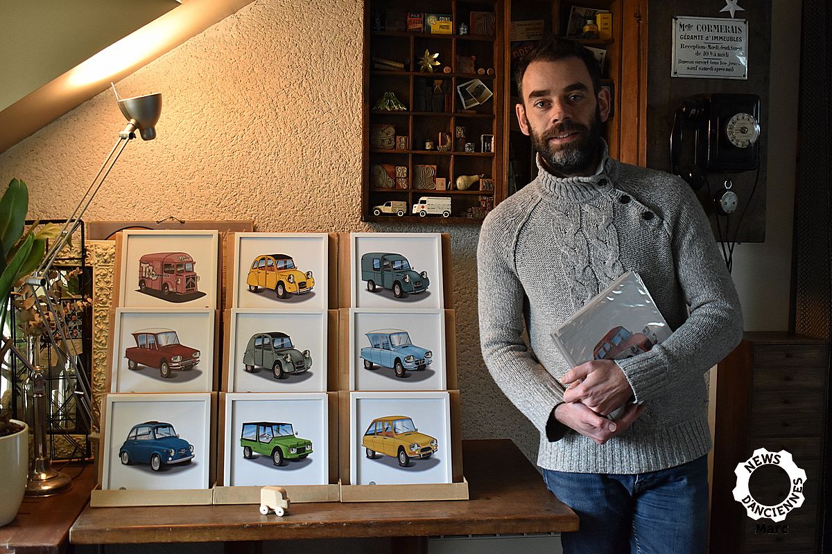Guillaume, s’illustre de ses passions, à partir de son coup de crayon.