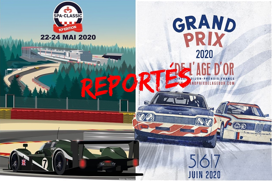 Spa Classic et le Grand Prix de l&rsquo;Age d&rsquo;Or 2020 annulés, la saison historique se rétrécit, on fait le point