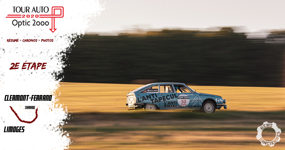 Tour Auto 2020 : les résultats de la deuxième étape, Clermont – Limoges