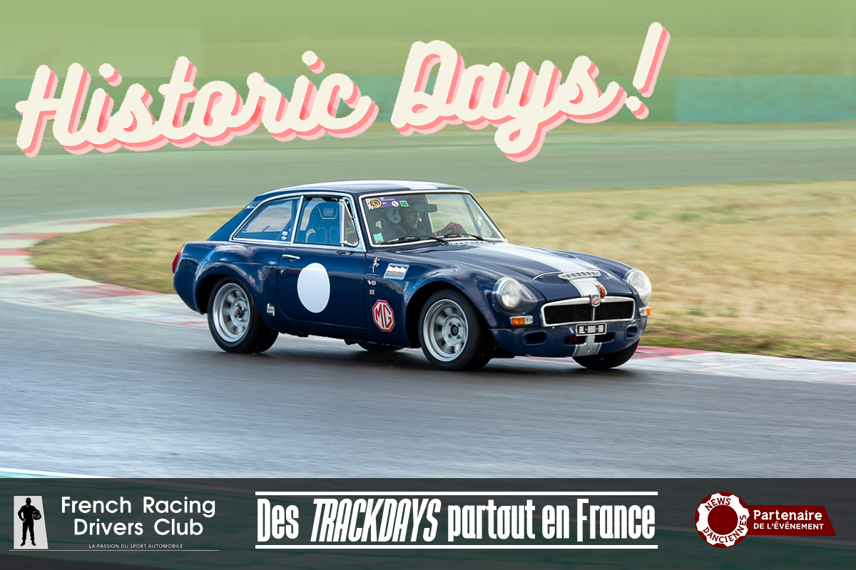 Vous voulez des Trackdays ? Découvrez les Historic Days !
