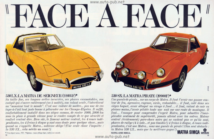 Matra 530 face a face A3- Matra 530