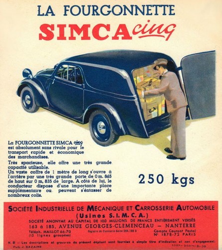 Simca 5 Fourgonette-