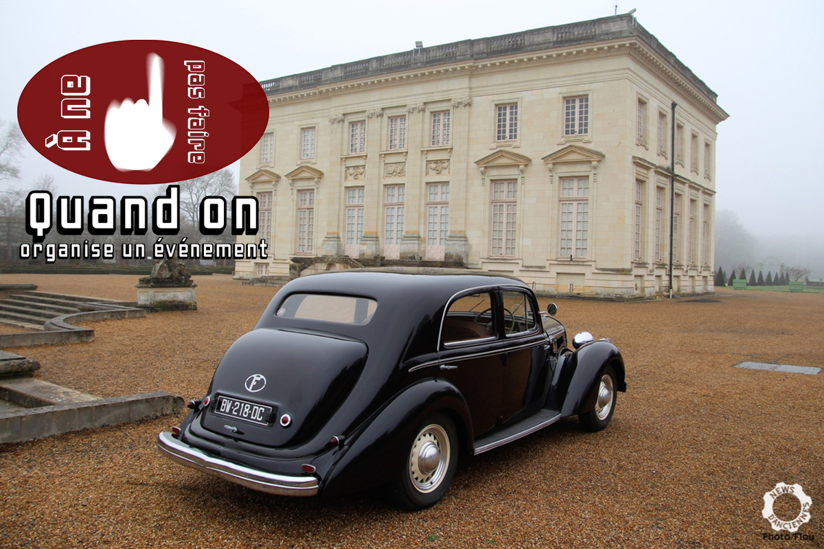 [À ne pas faire] Quand on organise un événement pour les autos anciennes