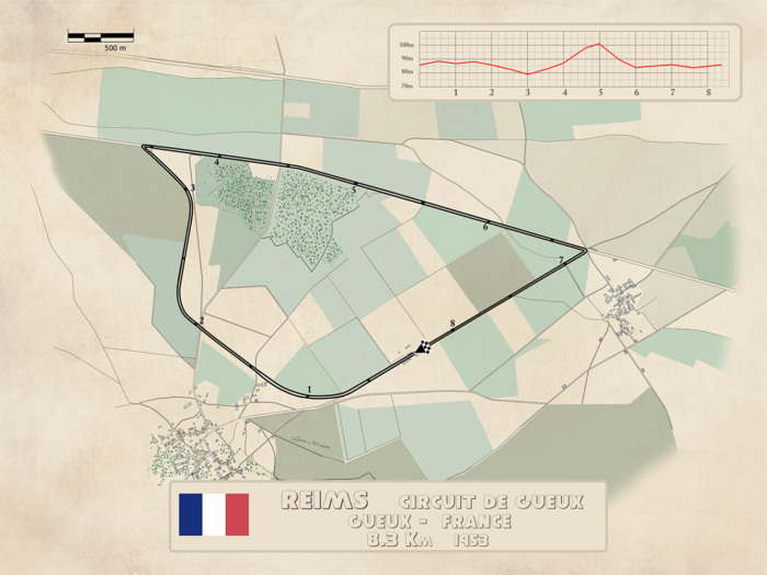 Circuit de Reims Gueux 1953 2- gueux