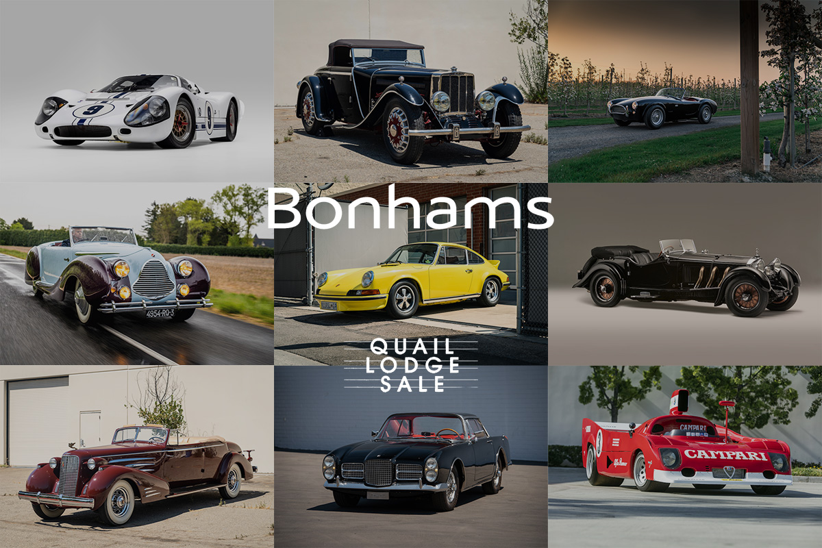 La Quail Lodge Auction de Bonhams en mode sport et avant-guerre
