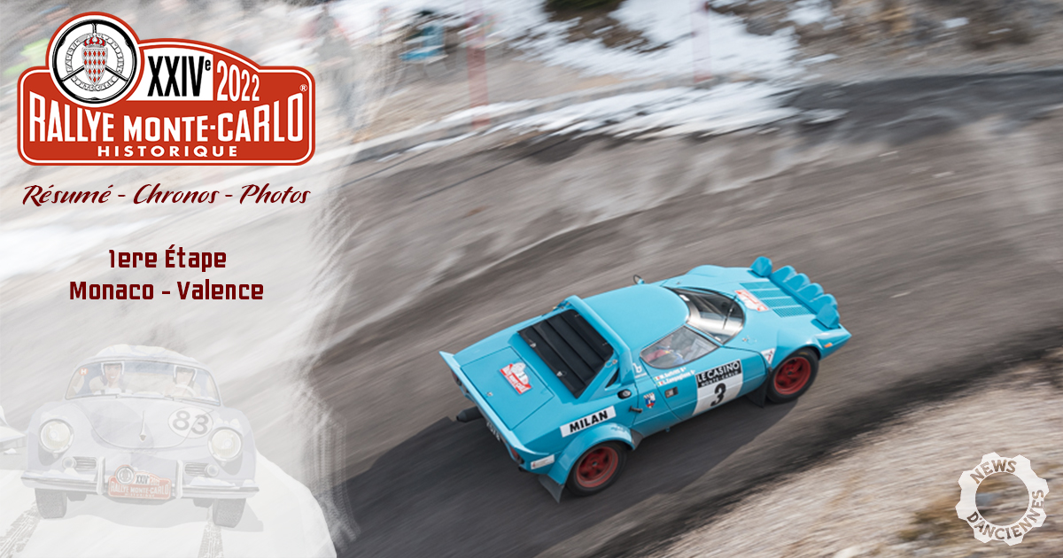 Rallye Monte-Carlo Historique 2022, les résultats de la première journée