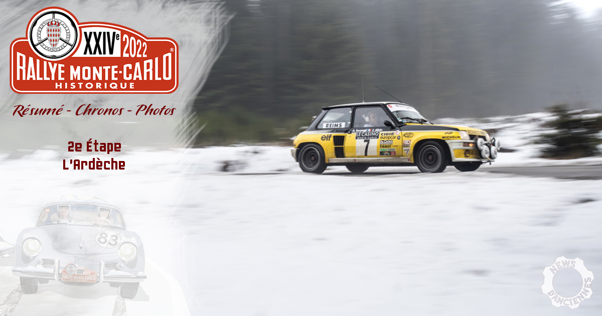 Rallye Monte-Carlo Historique 2022, les résultats de la deuxième journée