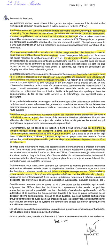 Lettre Jean Castex FFVE DocNA-