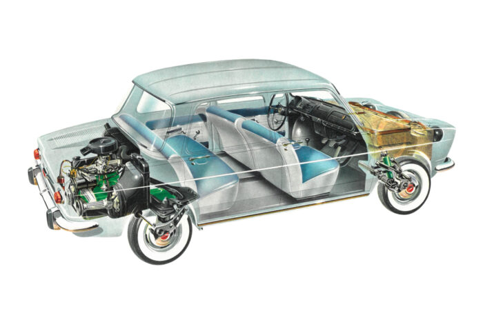 Ecorche Simca 1000- Simca 1000