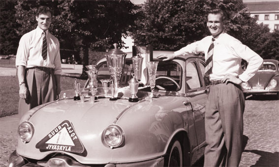 Panhard Dyna Z au Rallye de Finlande 1954- Panhard Dyna Z