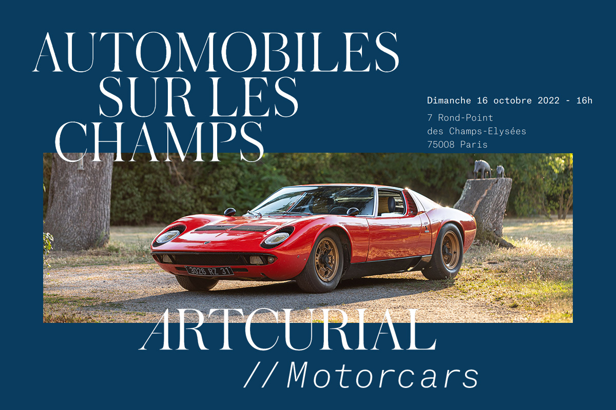 Automobiles sur les Champs, accent italien pour la prochaine vente Artcurial