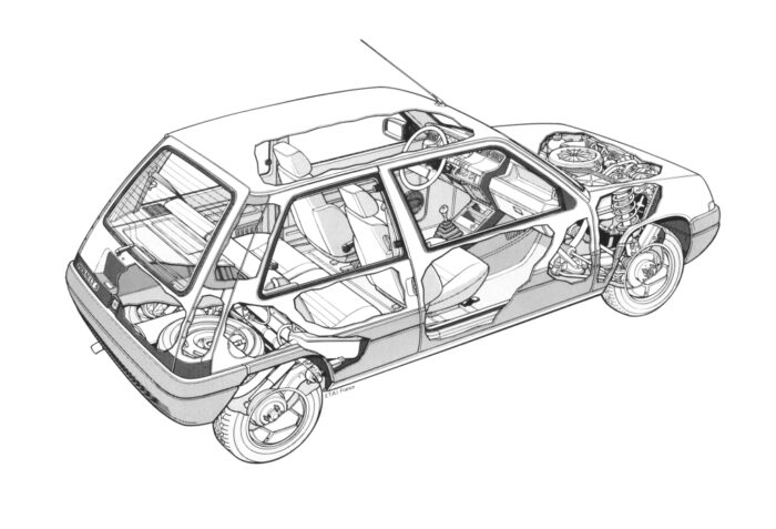 Eclate Renault Supercinq- Supercinq