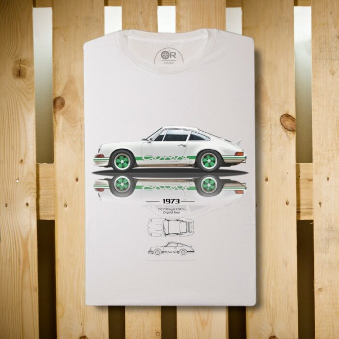 tee shirt blanc porsche carrera-