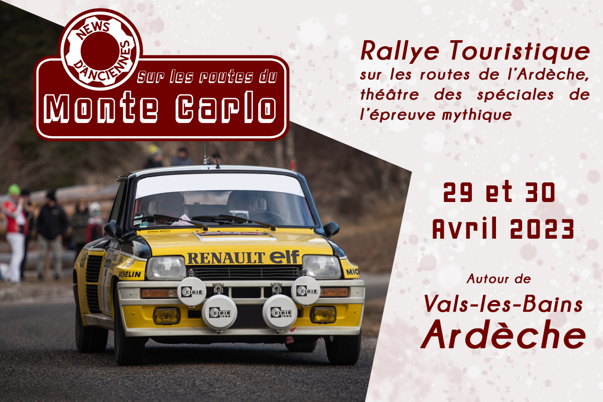 Rendez-vous sur les Routes du Rallye Monte-Carlo en Avril !