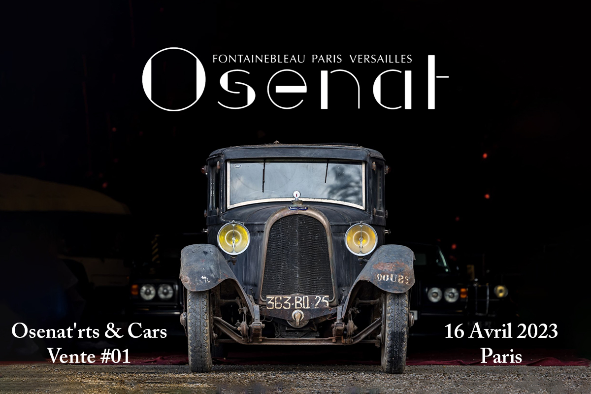 Osenat&rsquo;rts & Cars, catalogue réduit et d&rsquo;un nouveau genre